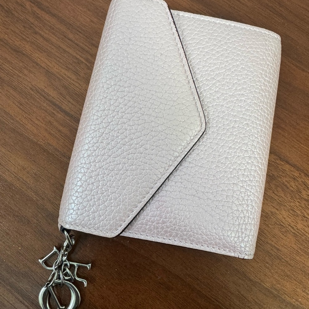 Dior Pink Textured Wallet